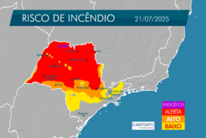 SP Sem Fogo: tempo seco aumenta o risco de incêndios em grande parte do estado